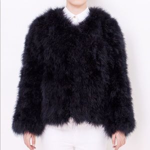 Pello Bello black feather jacket SM